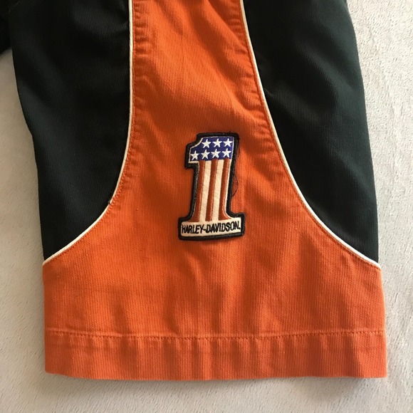 Harley Davidson Motorcycles Button Up Shirt Black Short Sleeve Stitched Logos - Picture 7 of 11